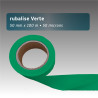 Rubalise plastique unie verte 50mm*100m